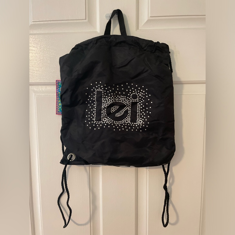 LEI drawstring backpack makeup bag NEW